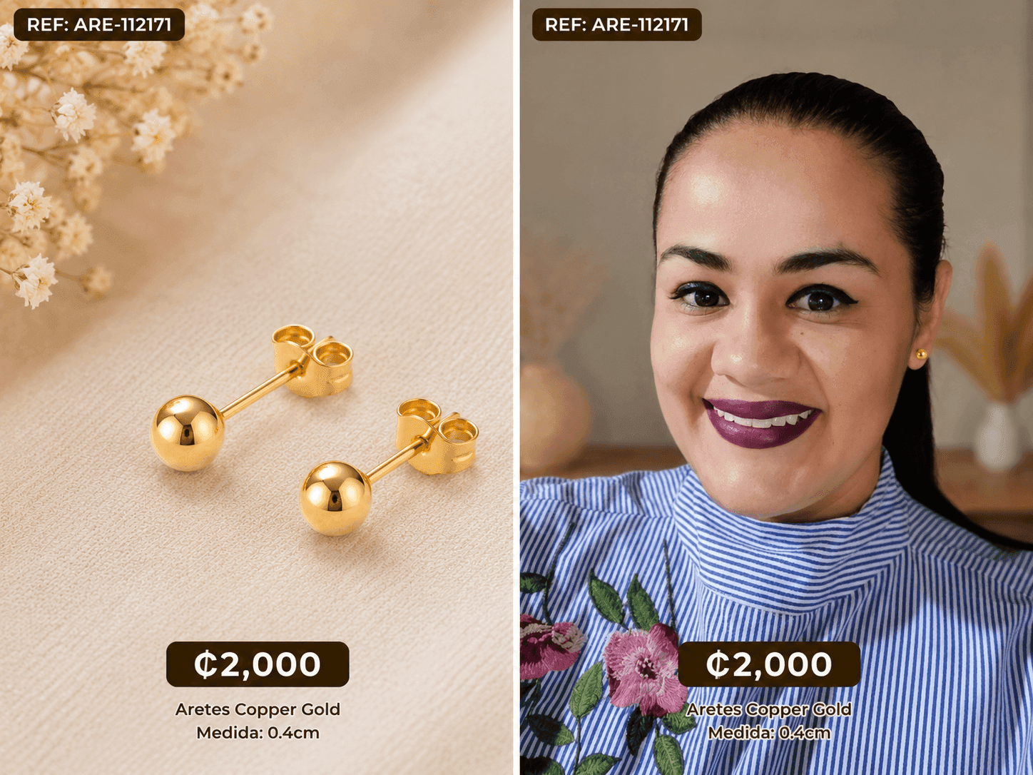 Aretes de pelotita